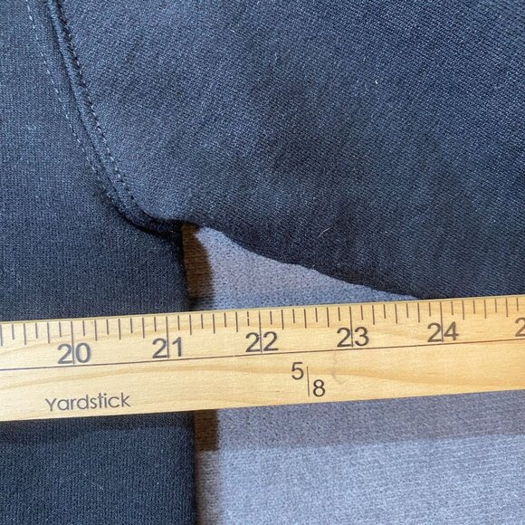 Champion Eco Authentic Black Hoodie MS Lacrosse Print Green Logo Mens Size M - Picture 12 of 12